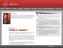 Tablet Screenshot of cedricmanara.com